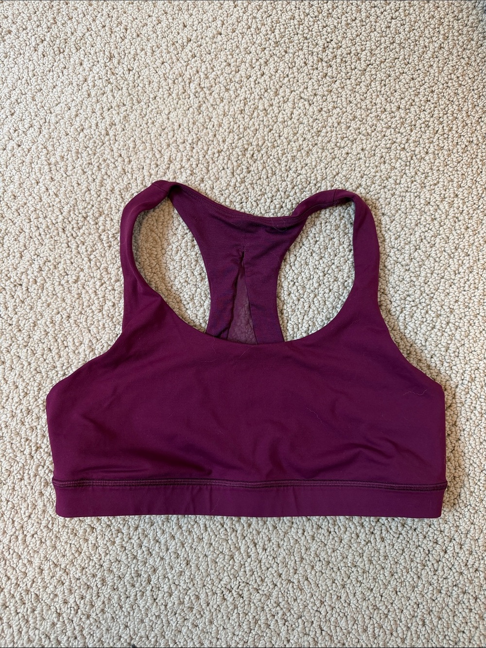 lululemon athletica Plum Racerback Sports Bra